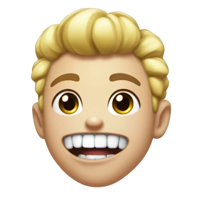 Teeth smile power puff girl sticker