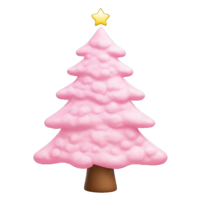 Pastell pink asthetic clean Christmas tree sticker