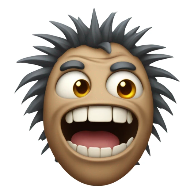 ugliest scariest emoji you can make sticker