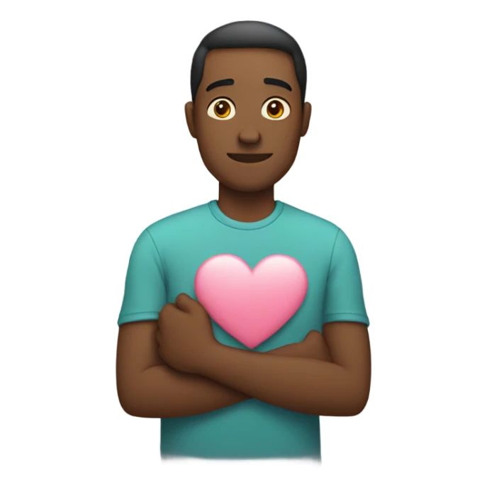 Father holds his heart in his arm sticker