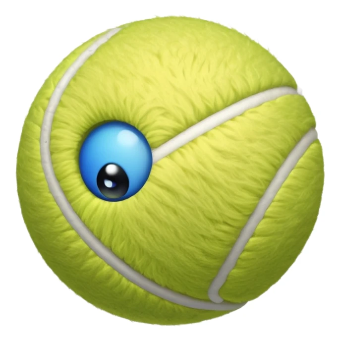 all blue tennis ball sticker