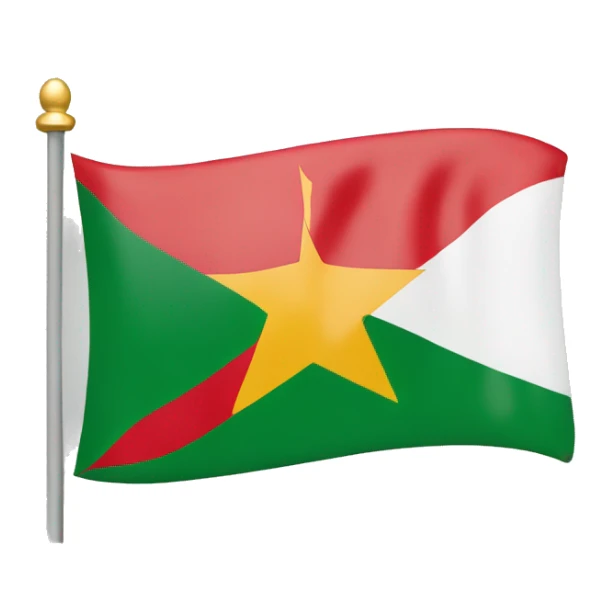 flag of suriname with the star on the left sticker