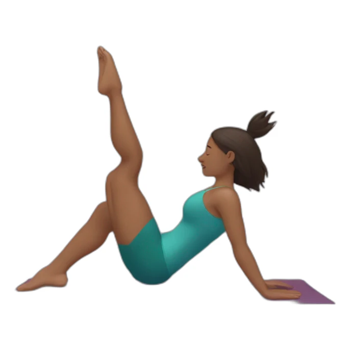 pocahontas marichyasana yoga pose sticker