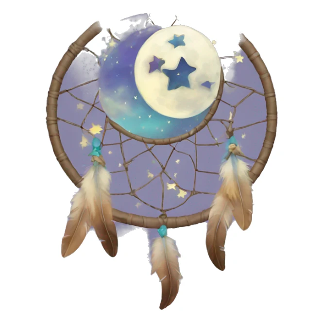 moon-and-stars-dreamcatcher sticker