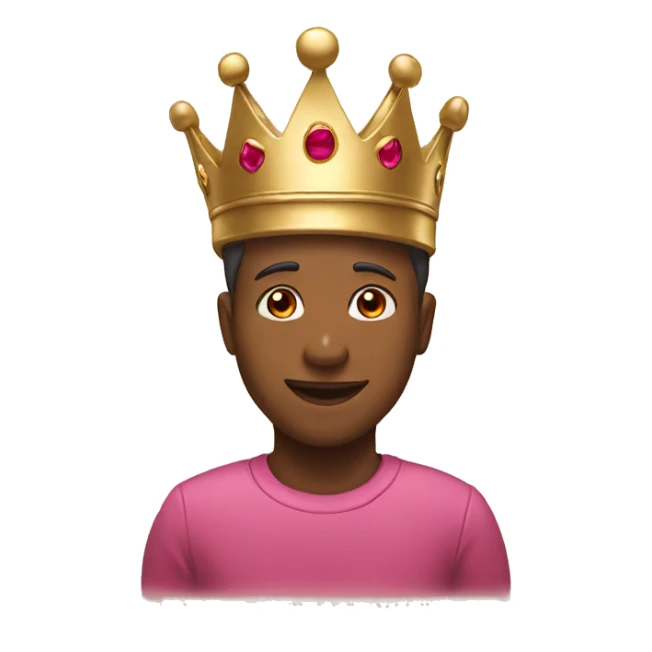 A pretty gold crown that says STAFF sticker
