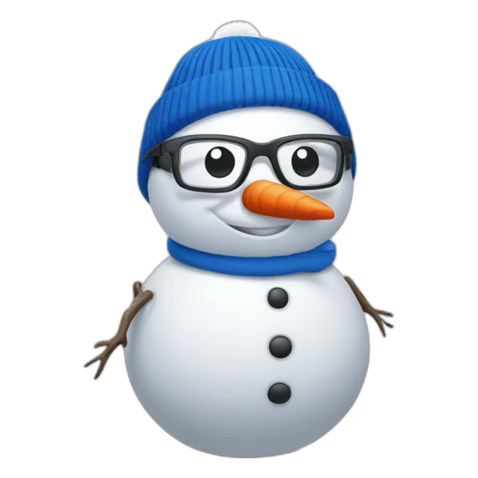 michelin snowman in sport glasses sticker