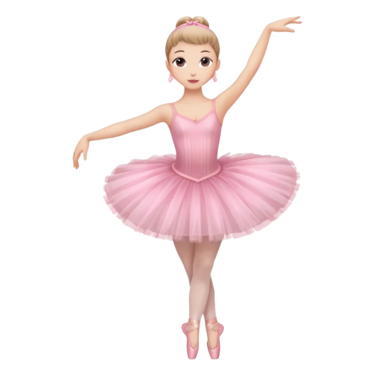 ballerina full body pink sticker