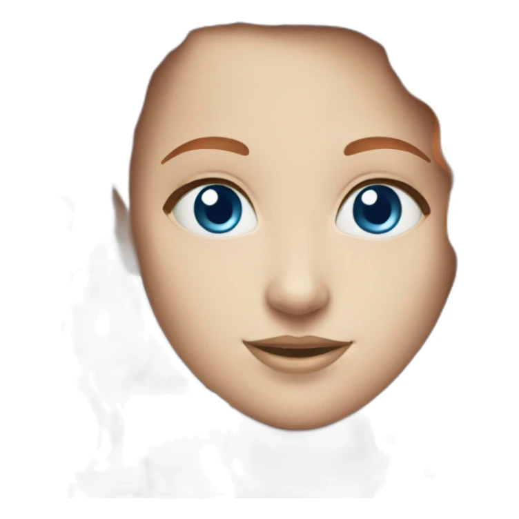 Redhead geek blue eyes female sticker