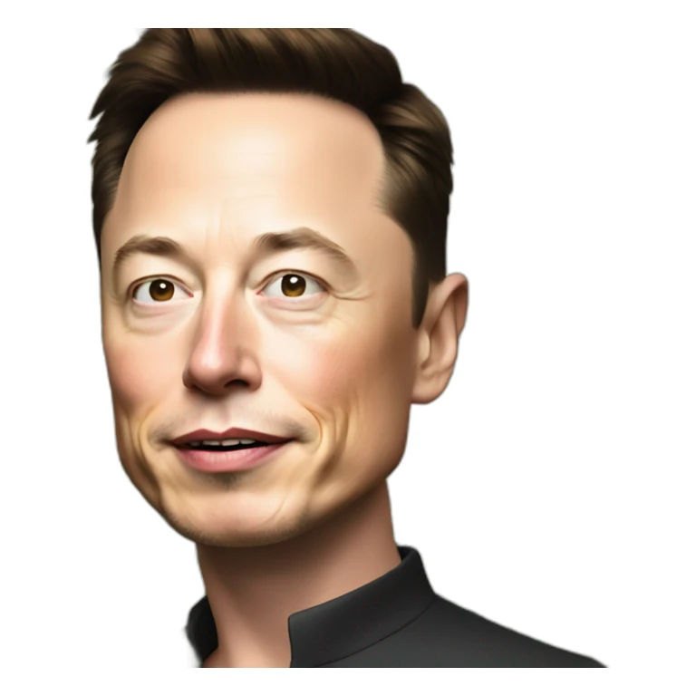 Elon musk with lot of money sticker