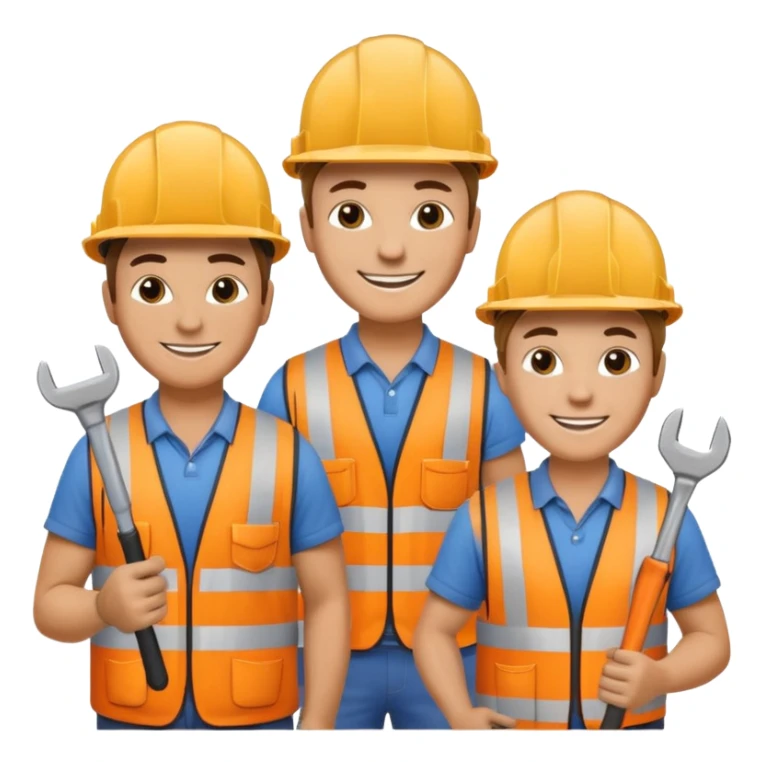 A big group of tiny construction workers THERE NEEDS TO BE 20 OF THEM IN TOTAL sticker