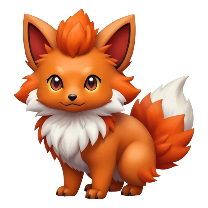 Zorua-Vulpix-Fakémon-hybrid-creature (full body)  sticker
