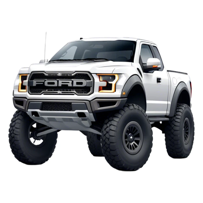 Ford f150 Raptor - Ford (Model Year: 2024) (Iconic colour: White) sticker