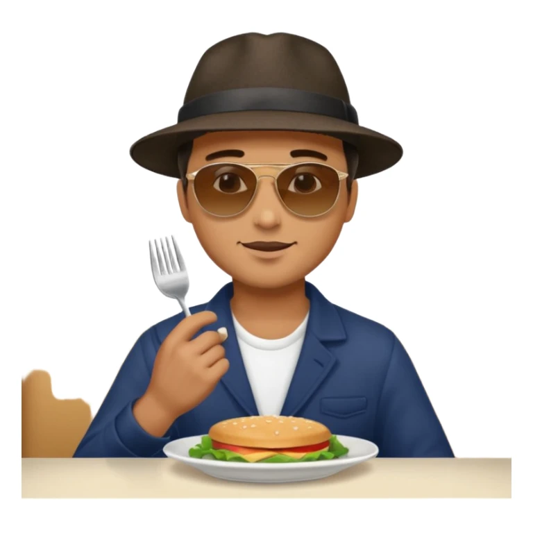Man eating out sticker