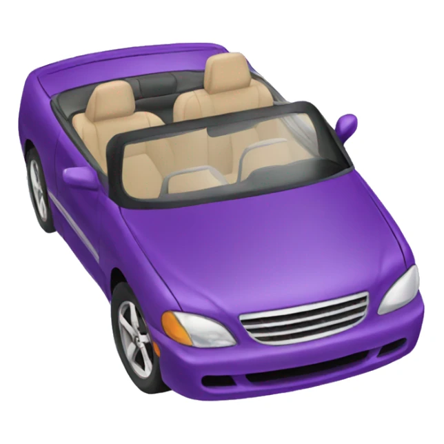 Purple sports convertible  sticker