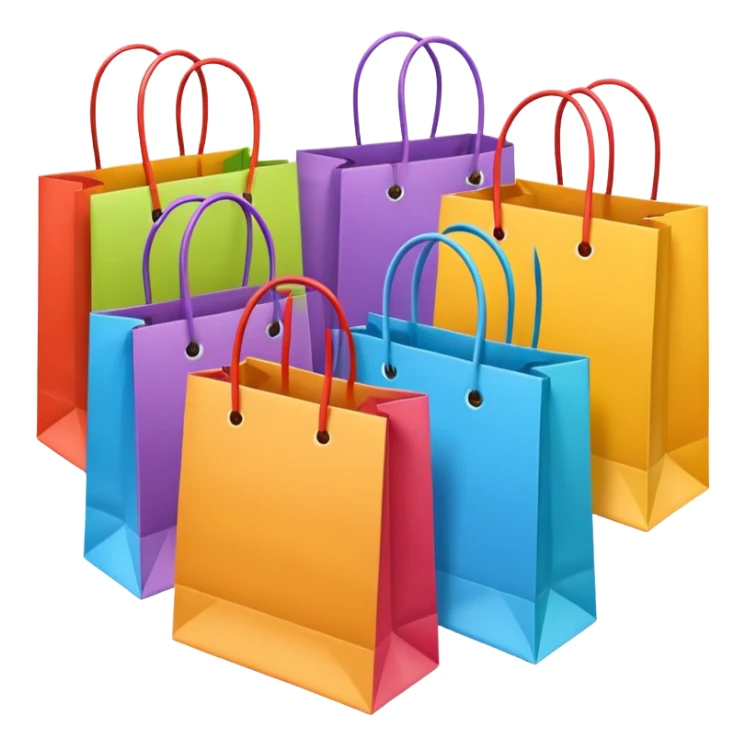 shopping bags sticker