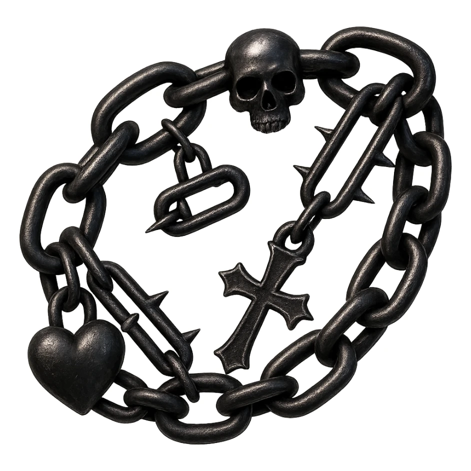 emo chain, no background sticker