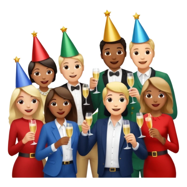 christmas work party decoration joy sticker