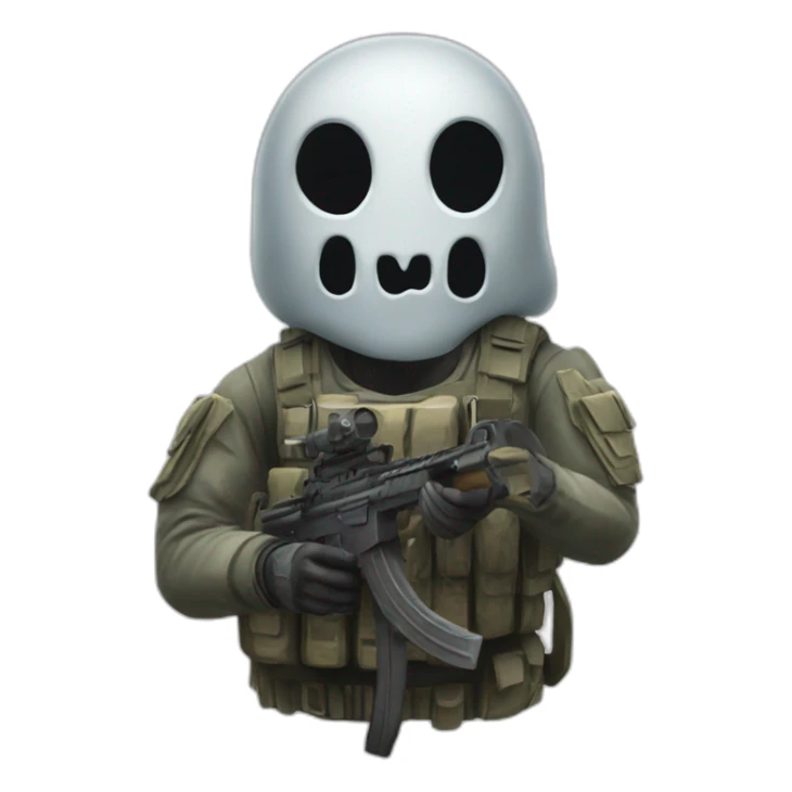 Ghost call of duty sticker