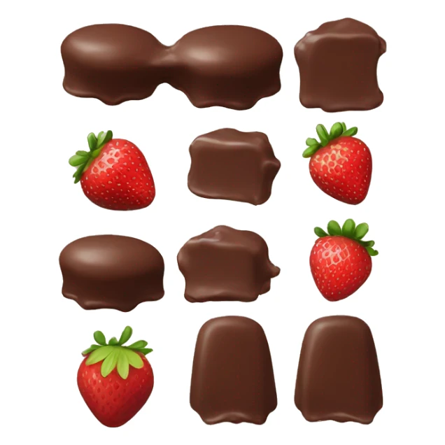 Chocolate covered Carmel and covered strawberries  sticker