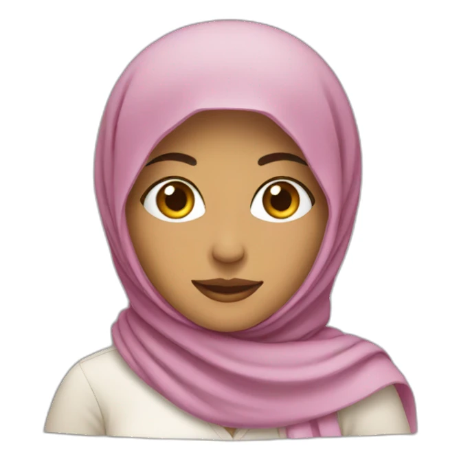 Arab woman in headscarf sticker