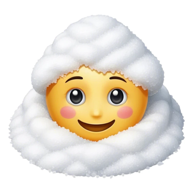 Happy face with a pile of salt sticker