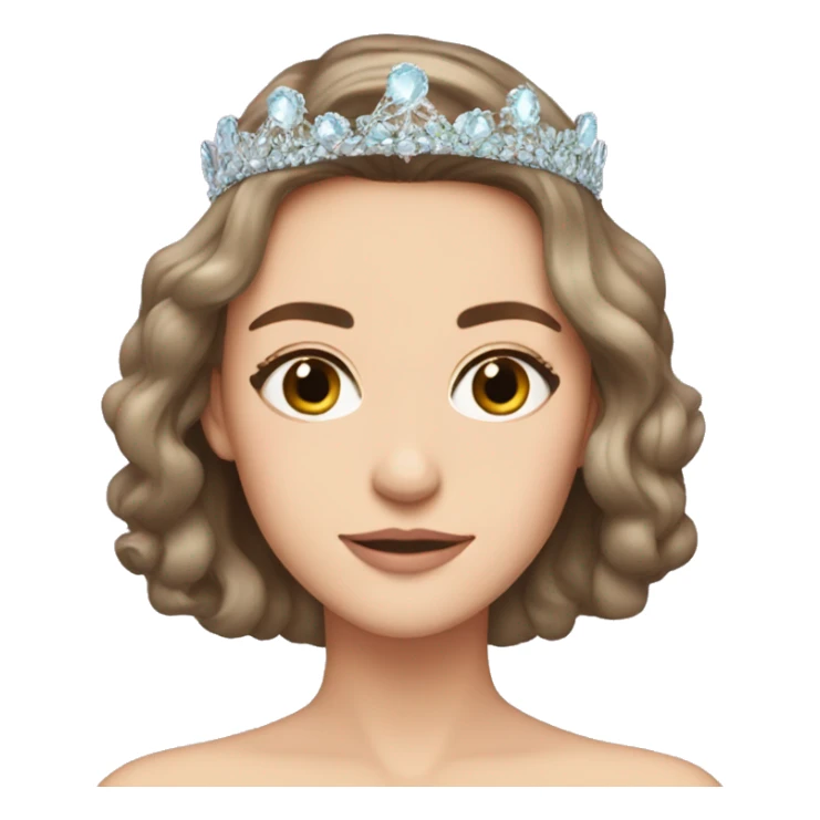 Kiera knightly wearing a pastel tiara sticker