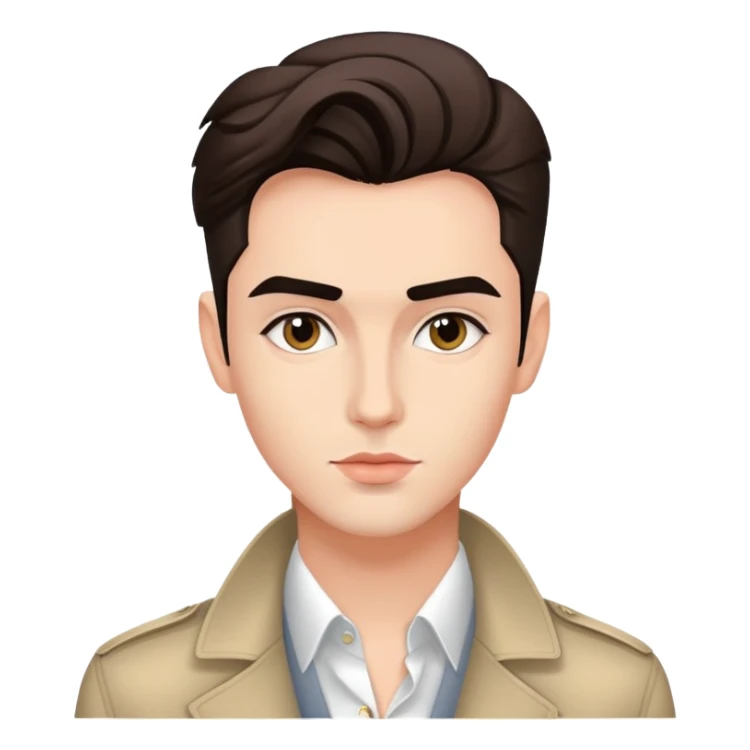 Alex Consani fashion model with stylish appearance and distinctive features sticker