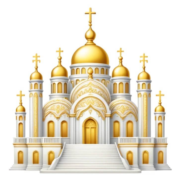 White and Golden Divine Holy Glorious Shiny Sparkly Scenic Scenery Deco sticker