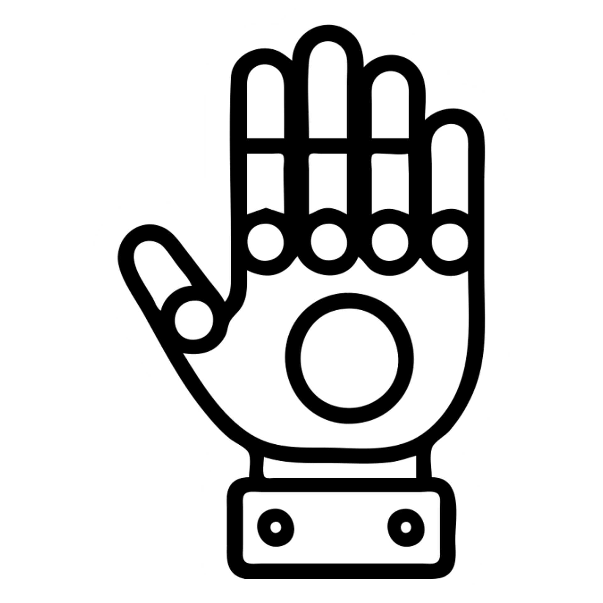 robotic hand sticker