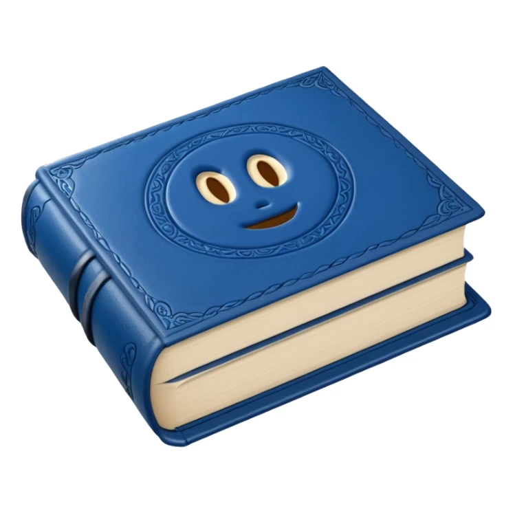 Blue book on which one it writes: Source of truth is Orako sticker