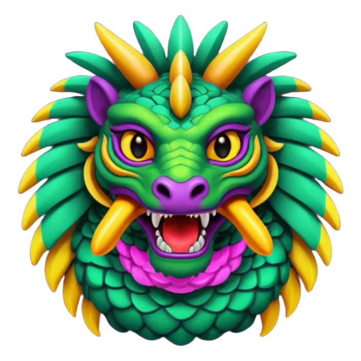 ketzalcoalt colores neon hambriento sticker