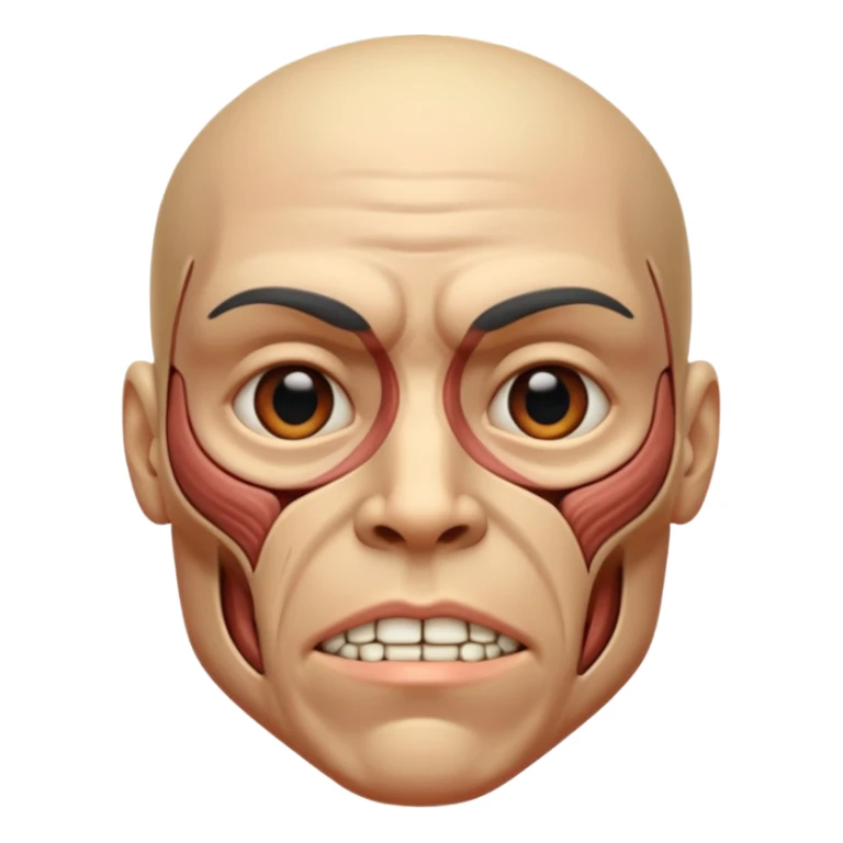 muscles of the facial expression sticker