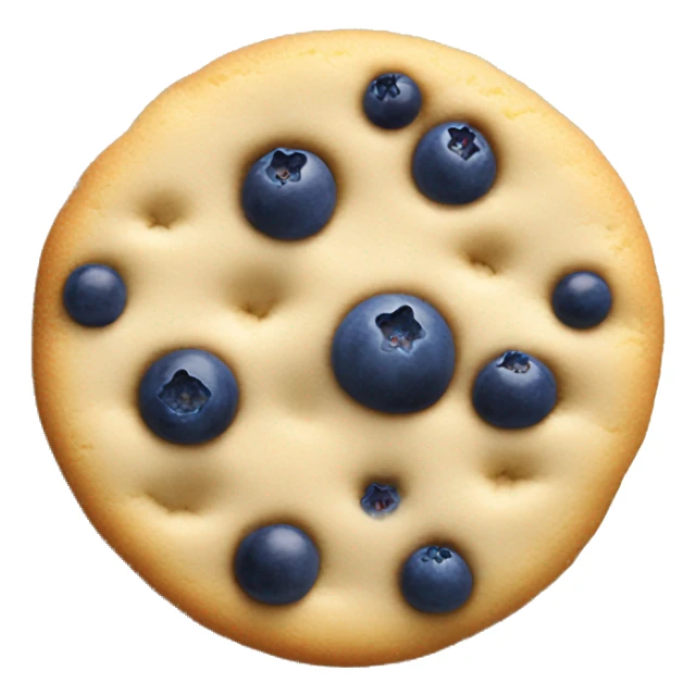 Blueberrys on a creamy cookie  sticker