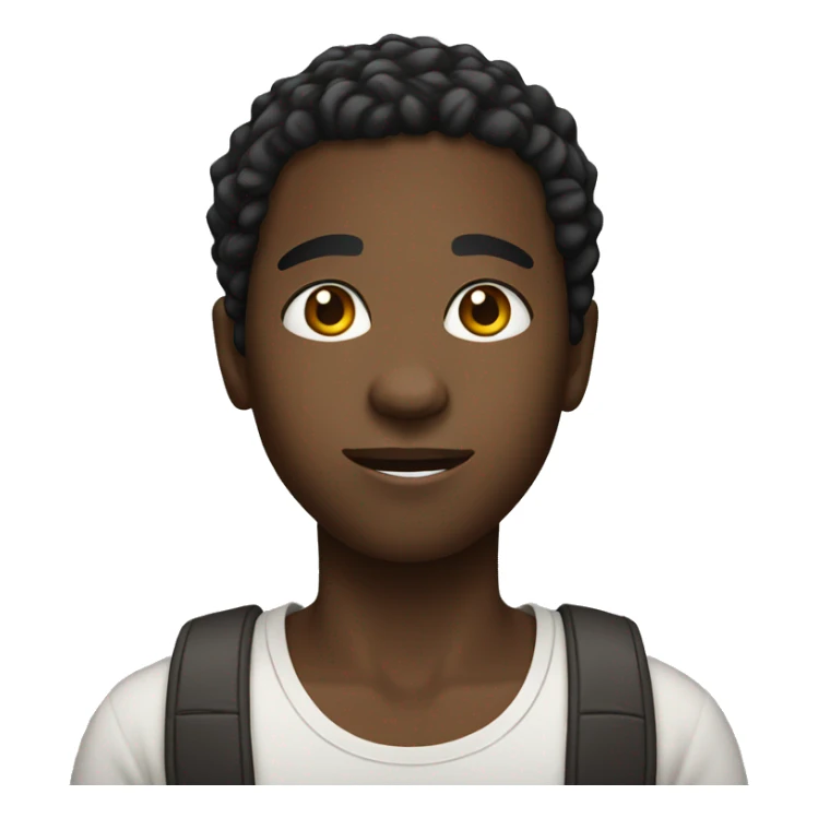 african american young male sticker