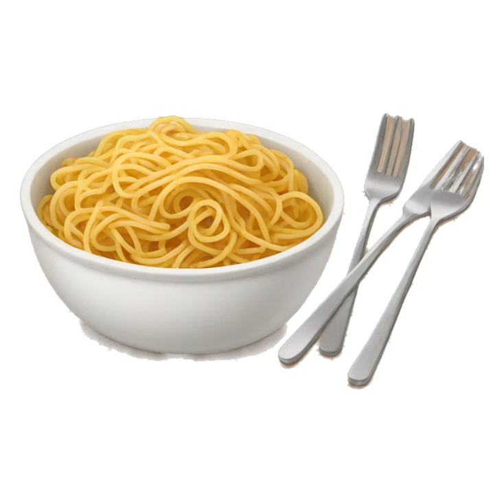 bowl of spaghetti with a side of bread sticker
