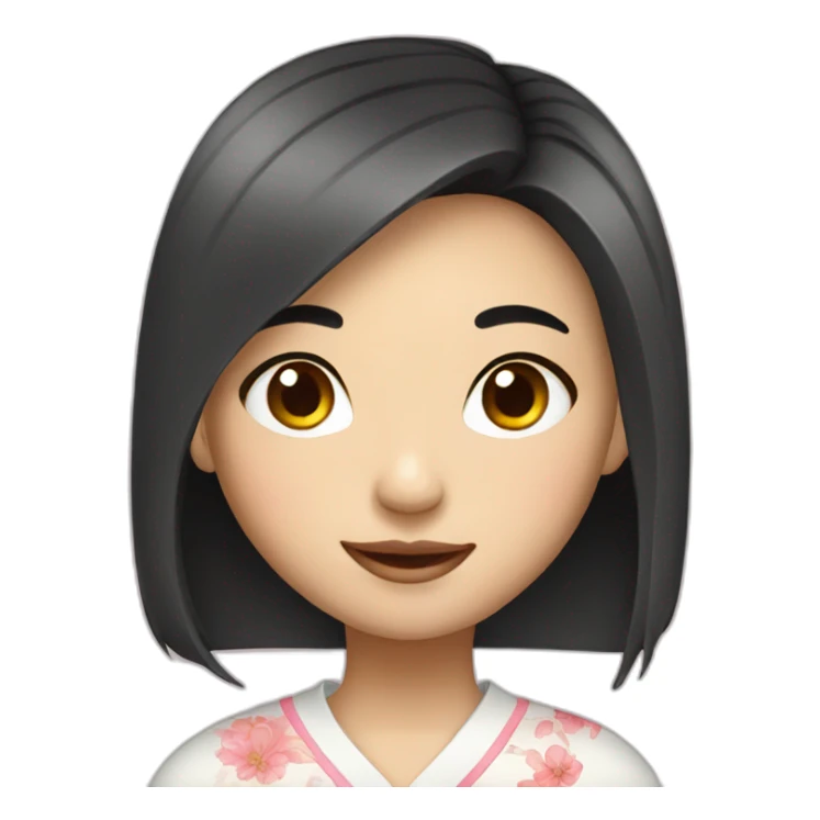 lovely Chinese girl sticker