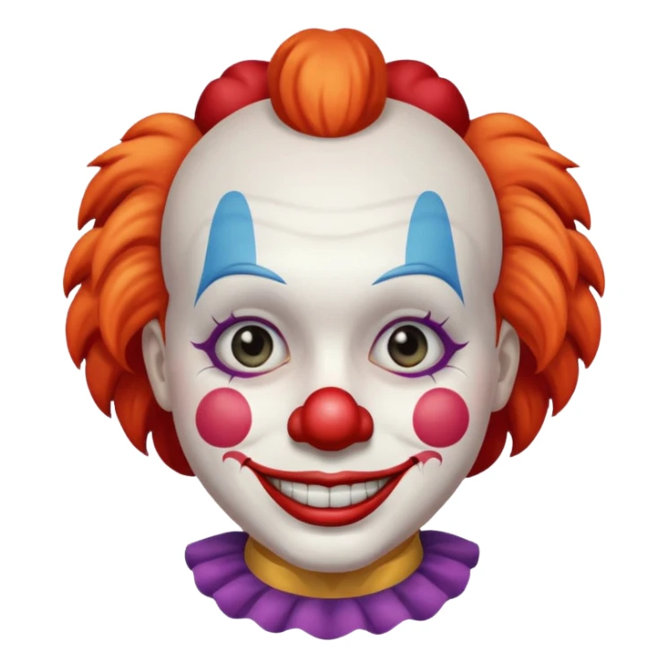 Doble cara triste por dentro payaso por fuera  sticker