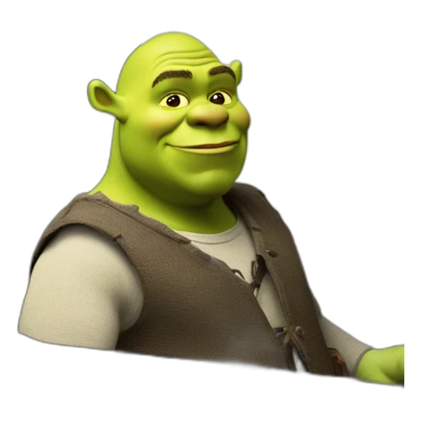 Shrek in a Peugeot sw sticker
