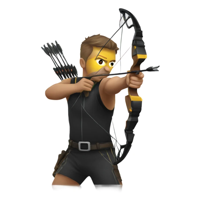 Hawkeye shooting bow sticker