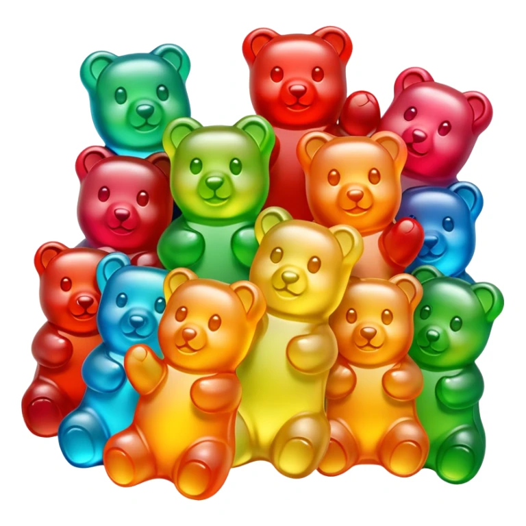 Gummy bear emoji sticker