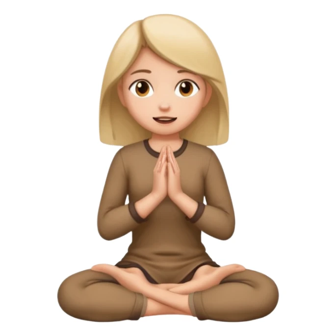 Girl on knees with hands out begging sticker