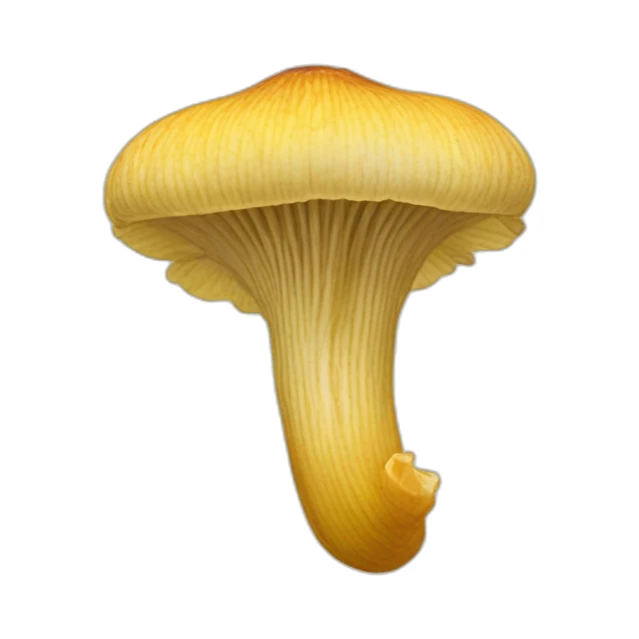 Zoom on One specimen of Cantharellus cibarius sticker