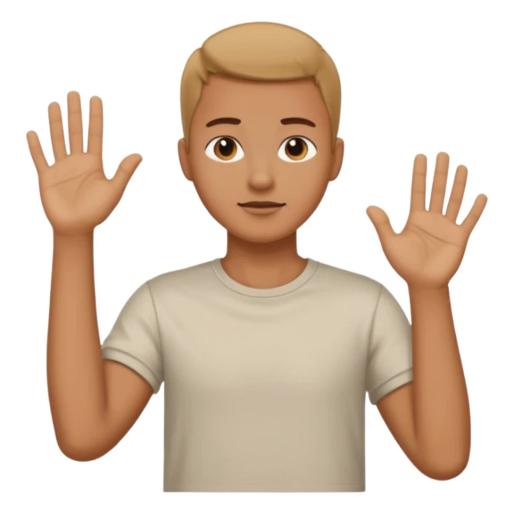 Dude moving hand back and fourth to the neck sticker