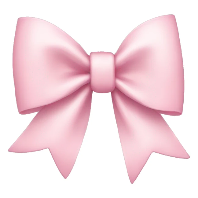 light pink bow sticker