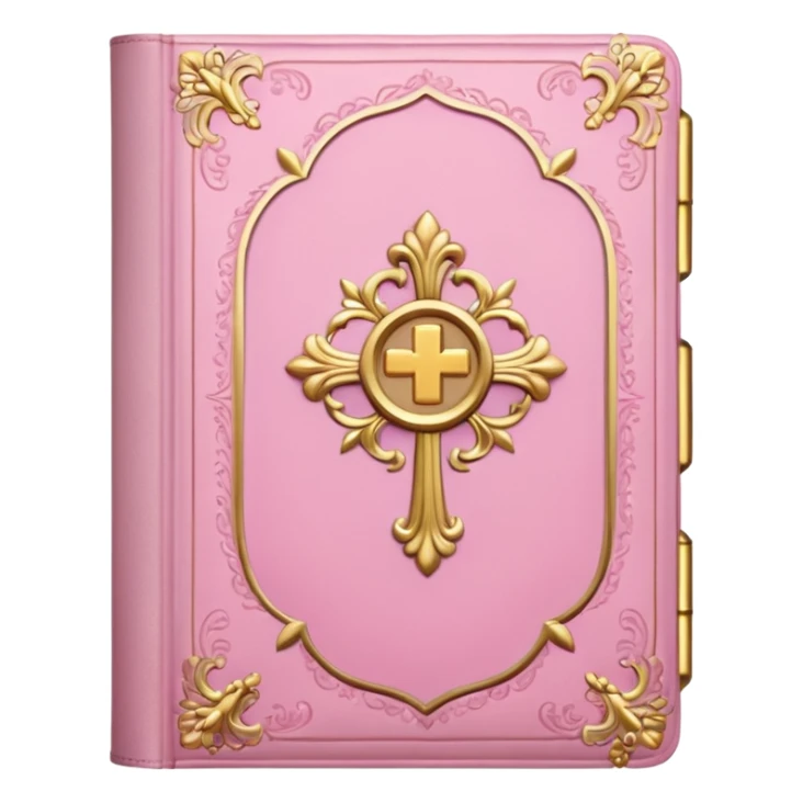 make a girly bible with pink and white tones sticker