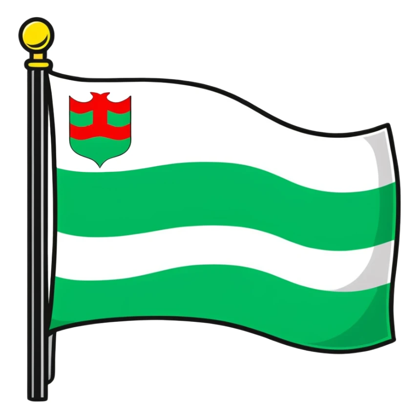 flag of Abkhazia sticker