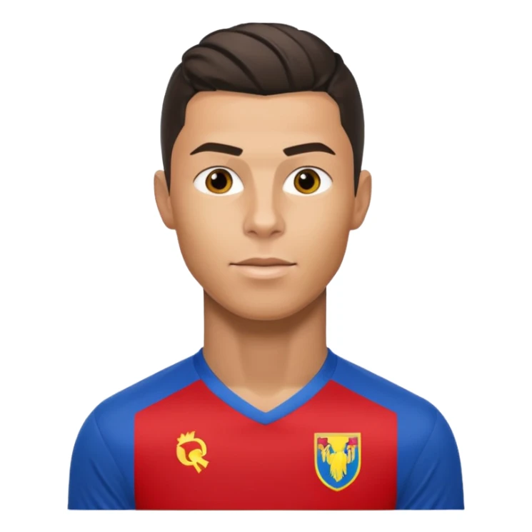 Cristiano ronaldo in Romanian jersey sticker