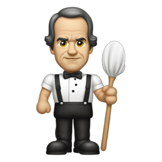 French maid Richard Nixon sticker