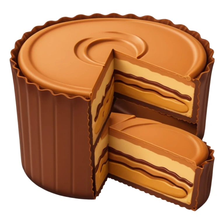 reeses peanut butter cup exact replica sticker