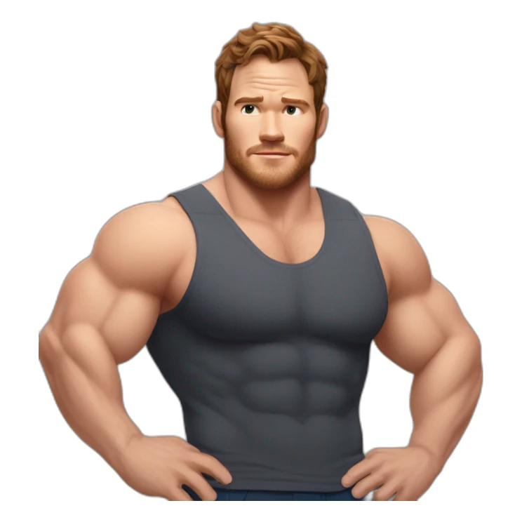 Chris Pratt Bodybuilder gigant sticker